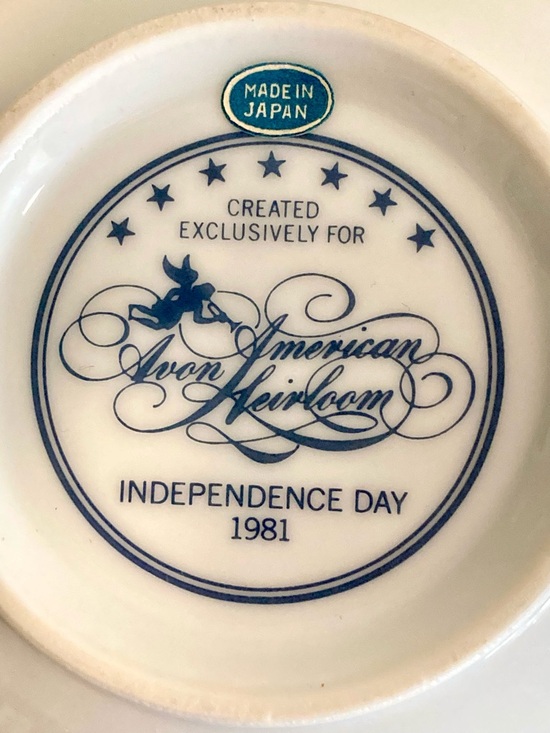 1981 Independence Day Avon American Heirloom Decorative Bowl Made in Japan - Picture 7 of 15